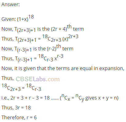 NCERT Exemplar Class 11 Maths Chapter 8 Binomial Theorem-11