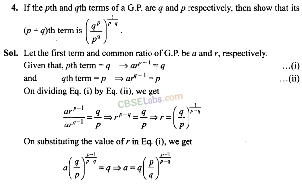 NCERT Exemplar Class 11 Maths Chapter 9 Sequence and Series