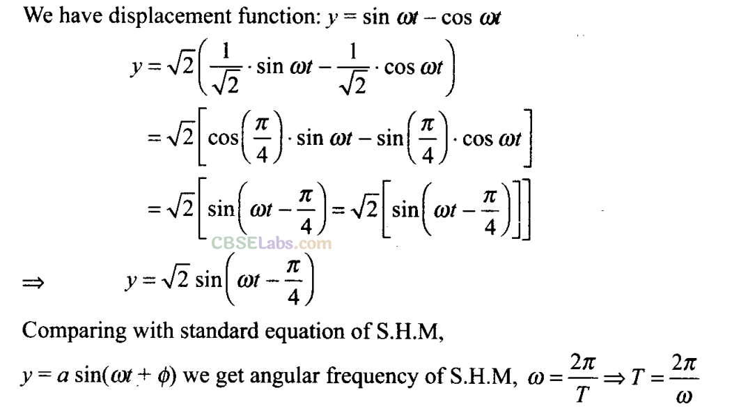 NCERT Exemplar Class 11 Physics Chapter 13 Oscillations-51