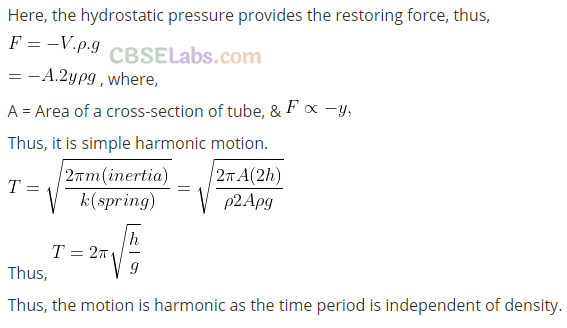 NCERT Exemplar Class 11 Physics Chapter 13 Oscillations-6