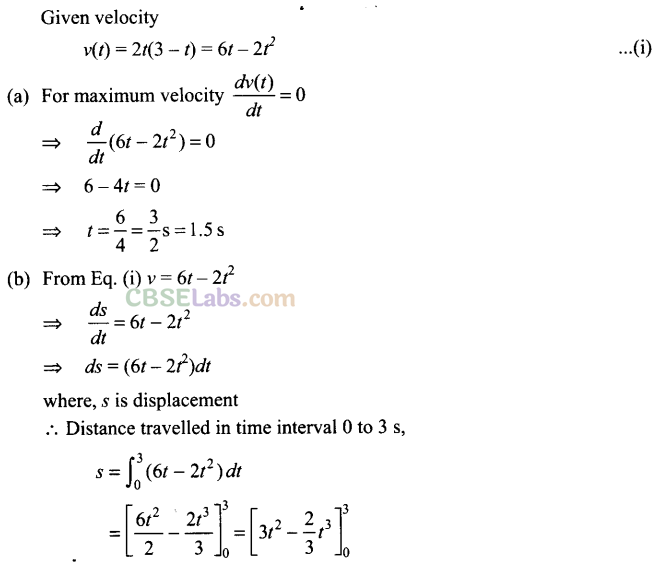 NCERT Exemplar Class 11 Physics Chapter 2 Motion in a Straight Line-46