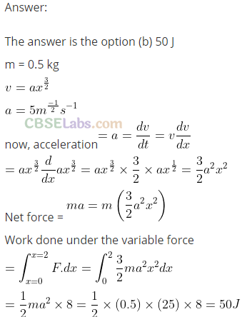 NCERT Exemplar Class 11 Physics Chapter 5 Work, Energy and Power-12