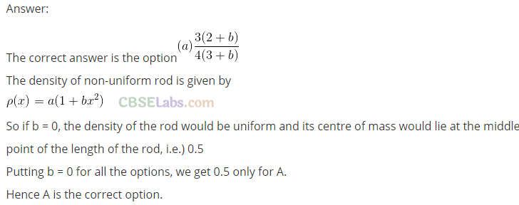 NCERT Exemplar Class 11 Physics Chapter 6 System of Particles and Rotational Motion-10