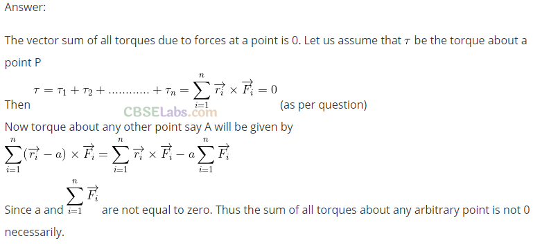 NCERT Exemplar Class 11 Physics Chapter 6 System of Particles and Rotational Motion-27