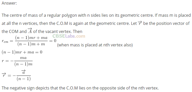 NCERT Exemplar Class 11 Physics Chapter 6 System of Particles and Rotational Motion-29