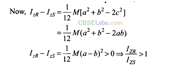 NCERT Exemplar Class 11 Physics Chapter 6 System of Particles and Rotational Motion-42