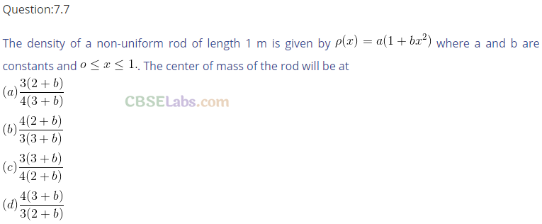 NCERT Exemplar Class 11 Physics Chapter 6 System of Particles and Rotational Motion-9