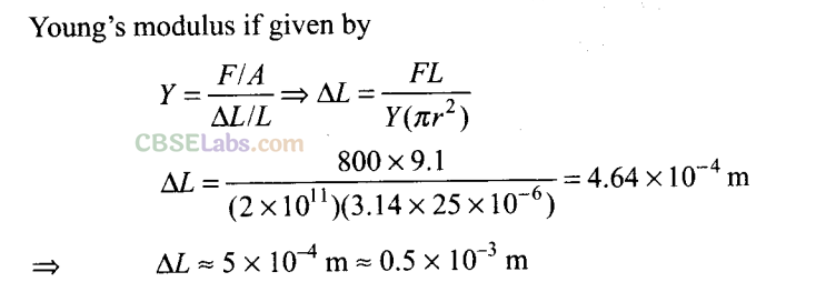 NCERT Exemplar Class 11 Physics Chapter 8 Mechanical Properties of Solids-24