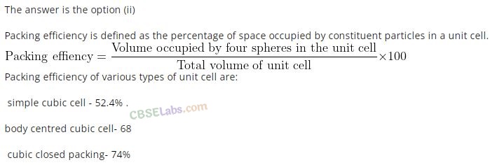 Solid State Class 12 NCERT Exemplar Chapter 1