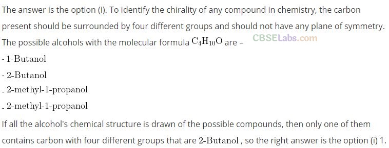 NCERT Exemplar Alcohol Phenol Ether Class 12