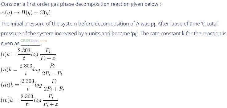 NCERT Exemplar Class 12 Chemistry Chapter 4 Chemical Kinetics