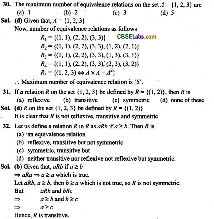 NCERT Exemplar Math Class 12