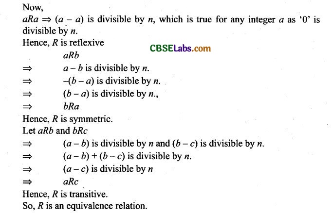 Relations And Functions Class 12 NCERT Exemplar Pdf