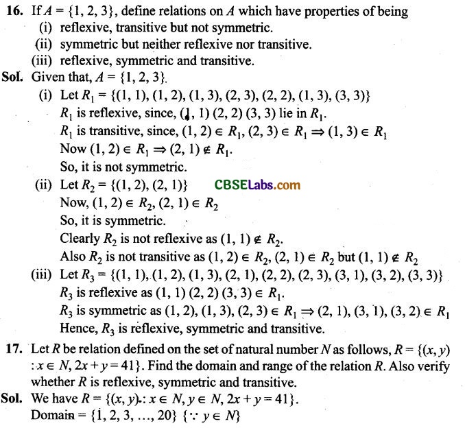 NCERT Exemplar Class 12 Maths Solutions Chapter 1