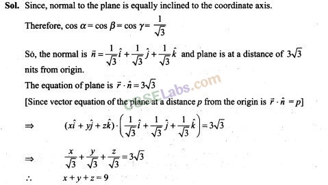 NCERT Exemplar Class 12 Maths Chapter 11 Three Dimensional Geometry-6