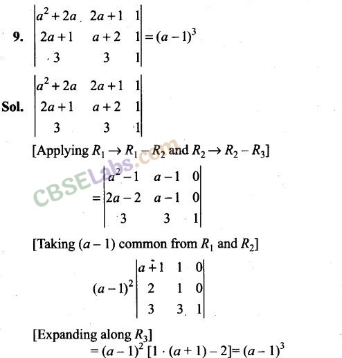 NCERT Exemplar Class 12 Determinants
