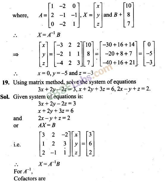 NCERT Exemplar Class 12 Maths Chapter 4 Determinants