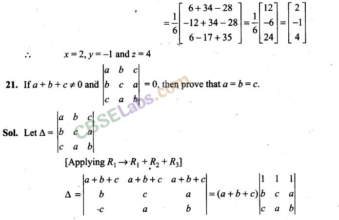 NCERT Exemplar Class 12 Maths Chapter 4 Determinants-3
