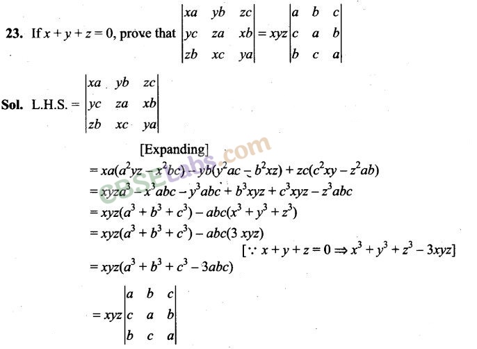 NCERT Exemplar Class 12 Maths Chapter 4 Determinants-6
