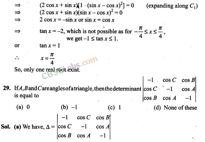 NCERT Exemplar Class 12 Maths Chapter 4 Determinants-12