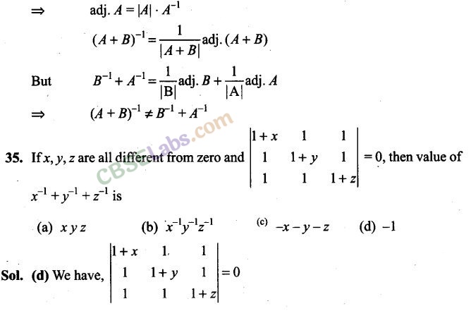 NCERT Exemplar Class 12 Maths Chapter 4 Determinants-18