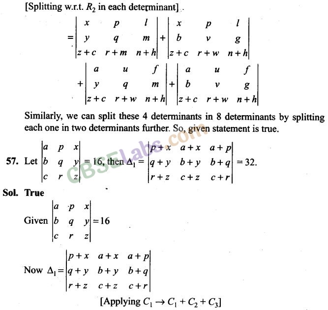 NCERT Exemplar Class 12 Maths Chapter 4 Determinants-31