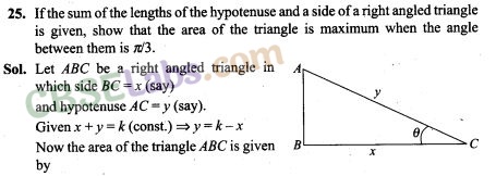 Application Of Derivatives Exemplar Class 12