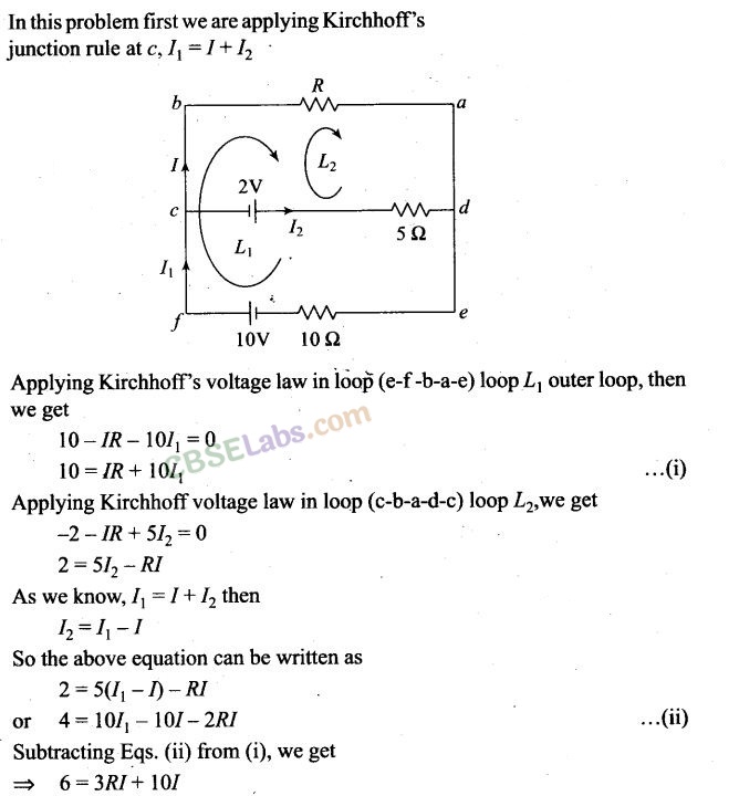 NCERT Exemplar Class 12 Physics Chapter 3 Current Electricity-22