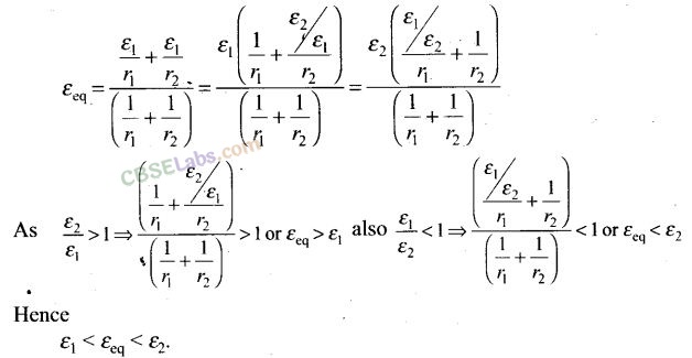 Current Electricity NCERT Exemplar Class 12
