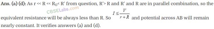 NCERT Exemplar Class 12 Physics Current Electricity