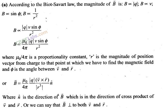 Class 12 Physics Chapter 4 NCERT Exemplar Solutions 