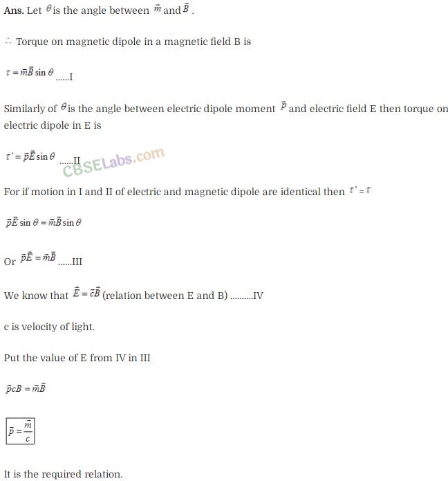NCERT Exemplar Class 12 Physics Chapter 5 Magnetism and Matter-10