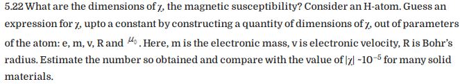 NCERT Exemplar Class 12 Physics Chapter 5 Magnetism and Matter-24