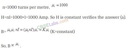 Magnetism And Matter Mcq Learn Cbse Class 12