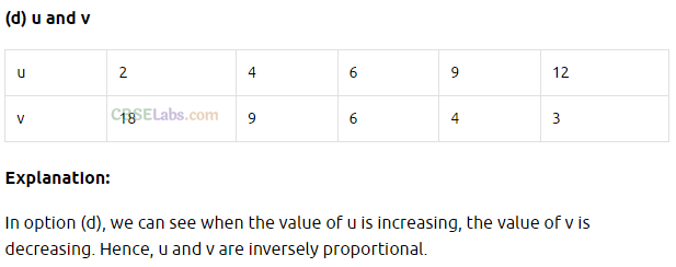 NCERT Exemplar Class 8 Maths Chapter 10 Direct and Inverse Proportion 4