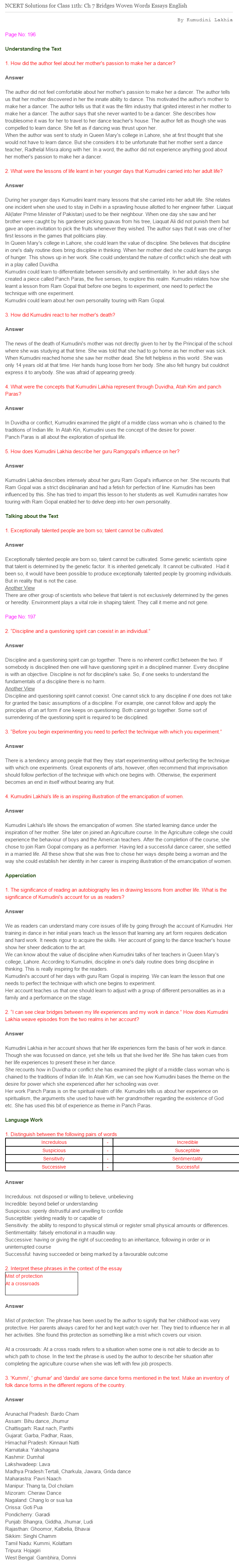 NCERT-Solutions-For-Class-11-English-Woven-Words-Bridges