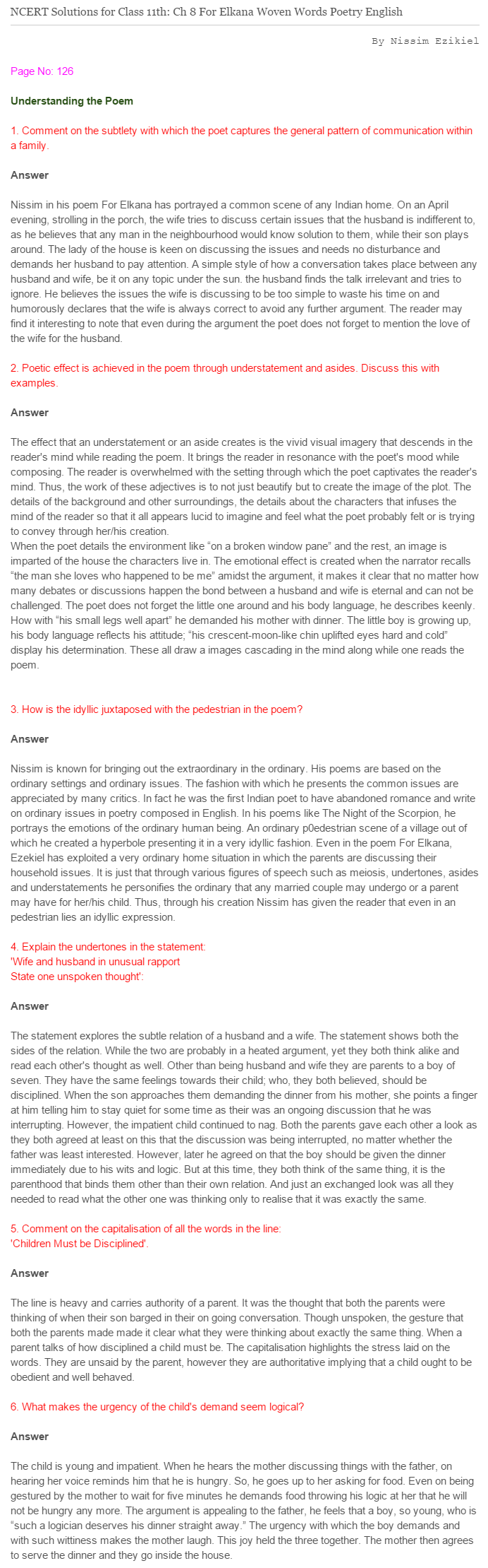 NCERT-Solutions-For-Class-11-English-Woven-Words-For-Elkana