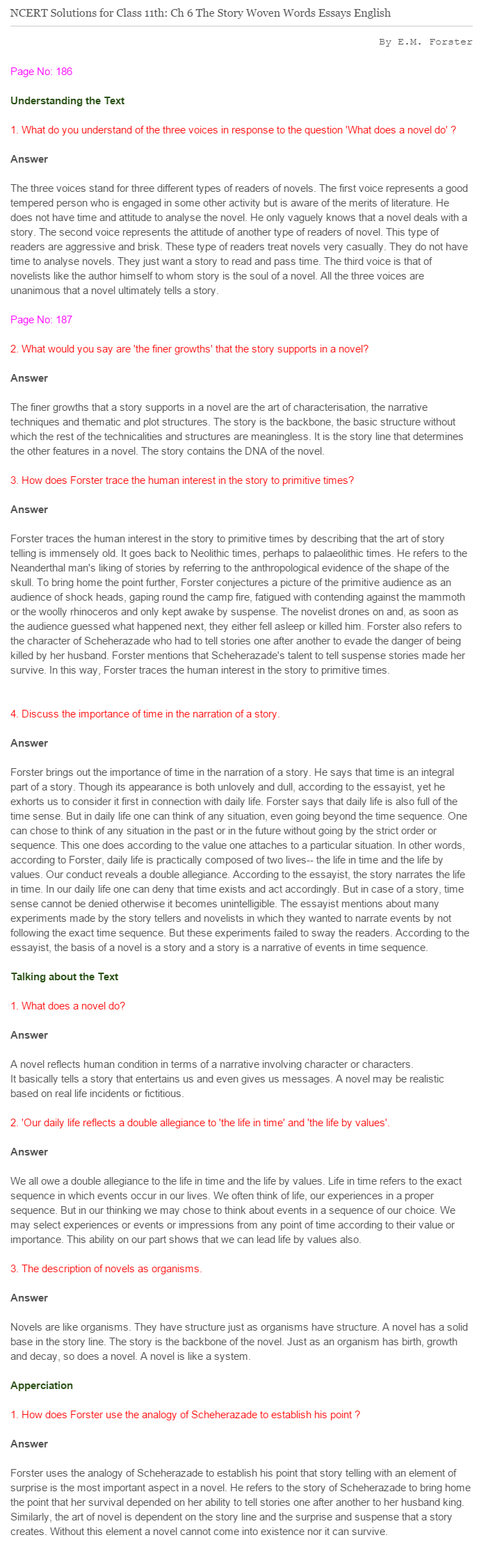 NCERT-Solutions-For-Class-11-English-Woven-Words-The-Story