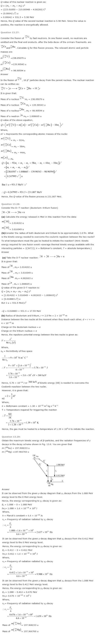 NCERT Solutions For Class 12 Physics Chapter 13 Nuclei 6