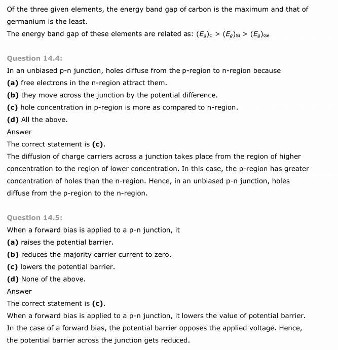 NCERT Solutions For Class 12 Physics Chapter 14 Semiconductors 2