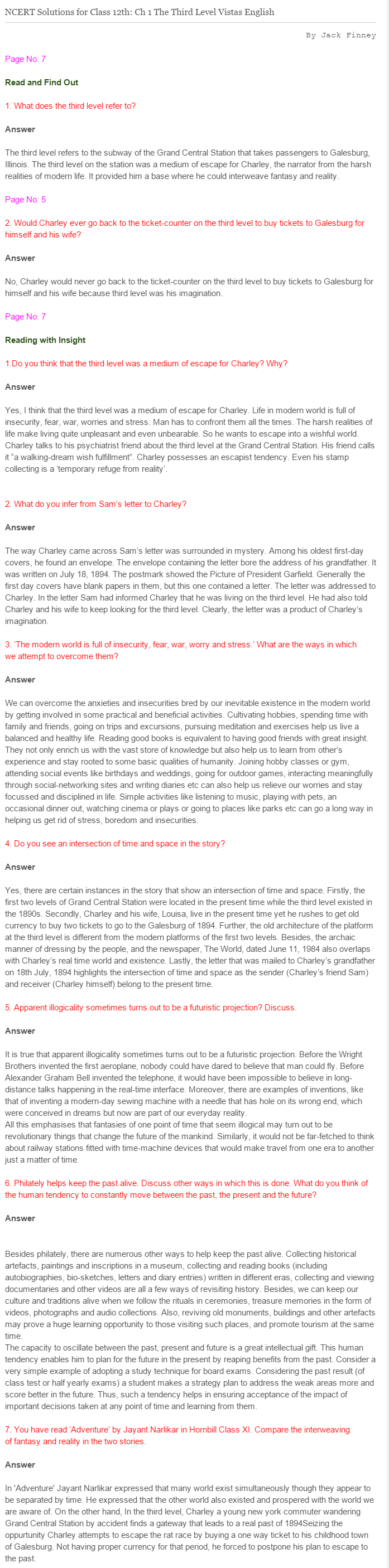 NCERT-Solutions-For-Class-12-Vistas-English-Third-Level