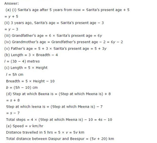 NCERT Solutions For Class 6 Maths Algebra Exercise 11.4 Q1.1