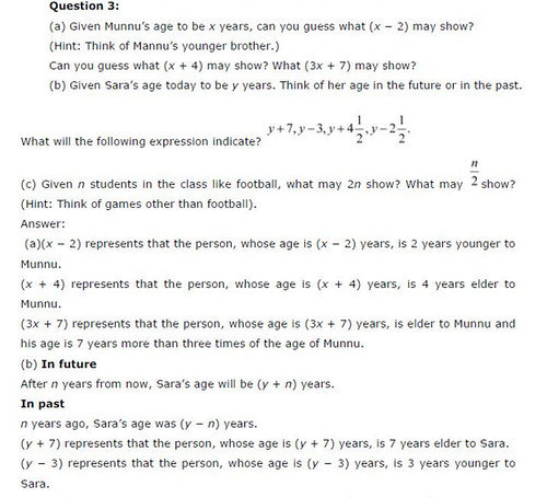NCERT Solutions For Class 6 Maths Algebra Exercise 11.4 Q3