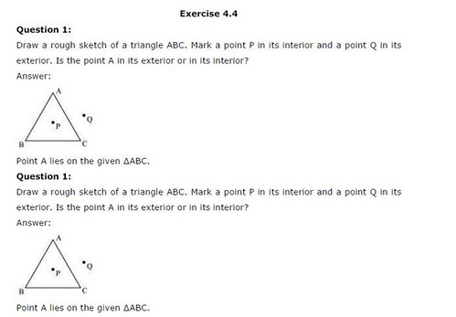 NCERT Solutions For Class 6 Maths Basic Geometrical Ideas Exercise 4.4 1