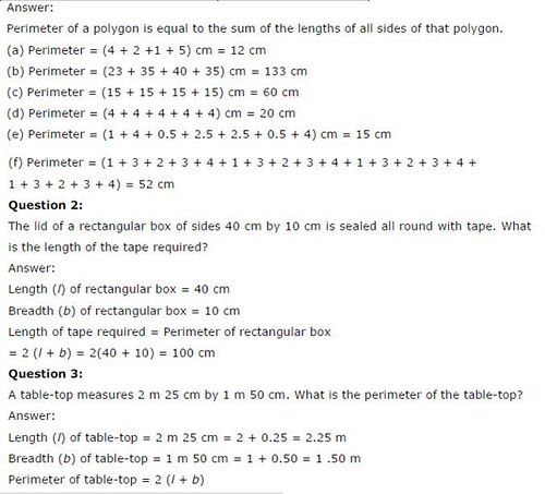 NCERT Solutions For Class 6 Maths Chapter 10 Mensuration Ex 10.1 Q2