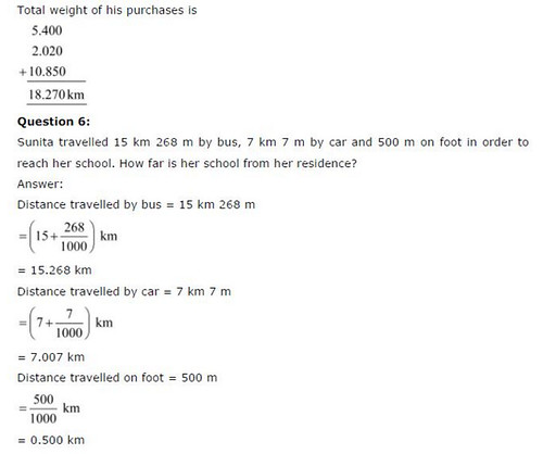 NCERT Solutions For Class 6 Maths Decimals Exercise 8.5 Q6