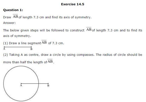 NCERT Solutions For Class 6 Maths Practical Geometry Exercise 14.5 A1