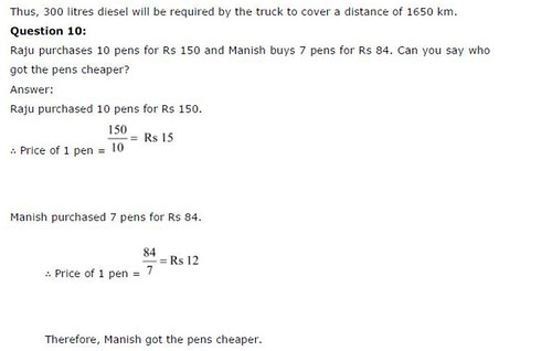 NCERT Solutions For Class 6 Maths Ratios and Proportions Exercise 12.3 Q5