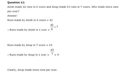 NCERT Solutions For Class 6 Maths Ratios and Proportions Exercise 12.3 Q6