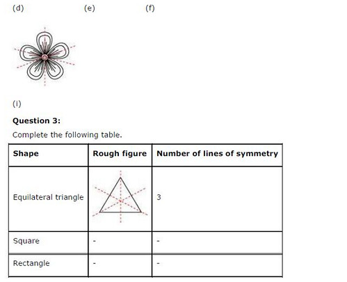 NCERT Solutions For Class 6 Maths Symmetry Exercise 13.2 Q3